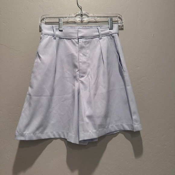 Abercrombie & Fitch Blue High Waisted Tailored Shorts Size XS - Picture 1 of 5
